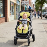 Coussin rafraîchissant universel pour poussette de bébé, doublure de siège en gel réutilisable pour l'été, adapté aux sièges auto et poussettes de bébé