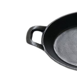 Mini ensemble de sauteuse en fonte avec plaque de <span class=keywords><strong>poisson</strong></span> à l'huile végétale écologique à deux poignées pour cuisinière à Induction Design moderne prix - Product Image 5
