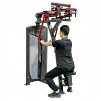 Peralatan Fitness Komersial Berkualitas Tinggi Harga Pabrik Mesin Pec Fly Pin Loaded yang Dapat Disesuaikan untuk Latihan Dada dan Punggung Duduk/Press Baja