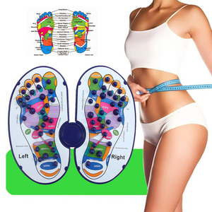 Tappetino per massaggiatore plantare, tavola per massaggio manuale per affaticamento del tallone e dei piedi fascite plantare sollievo dal dolore, tabella di digitopressione per il Targeting del corpo - Product Image 5