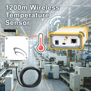 Sensor de Temperatura Inalámbrico de 1200m con Alerta de Notificación por Aplicación IoT, Sistema de Monitoreo de Vibraciones y Temperaturas - Product Image 1