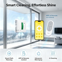 Robot nettoyeur de vitres FMART W8 en promotion : 50 min d'autonomie, batterie 750 mAh, contrôle à distance via application Bluetooth