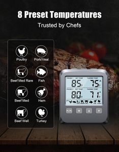 Thermomètre numérique filaire intelligent avec écran pour la cuisine - Product Image 2