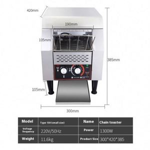 เครื่องทำขนมปังไฟฟ้าสแตนเลสสำหรับร้านอาหารเชิงพาณิชย์ ราคาประหยัด - Product Image 5