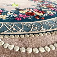 Tapis d'intérieur 8 x 10, qualité supérieure, Gebets Teppich, art uni, imprimé en soie, tapis de luxe avec logo pour salon, salle à manger