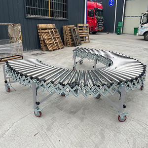 Motorlu genişletilebilir yuvarlak bant konveyör rulo konveyörler depo için işçilik maliyetinden tasarruf edin - Product Image 6
