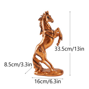 Arrivé avec succès <span class=keywords><strong>cheval</strong></span> résine artisanat nouveaux cadeaux chinois ouvert affaires décoration Feng Shui ornements <span class=keywords><strong>cheval</strong></span> - Product Image 6