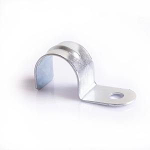 ตัวหนีบโลหะครึ่งวงกลมแบบ P เหล็กชุบสังกะสี รูเดียว 4.50 มม. สำหรับยึดท่อ - Product Image 1