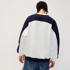 Sudadera con Capucha de Algodón de Alta Calidad, Corte Regular, Bloques de Color, Cuello Redondo, Hombros Caídos, Logotipo Personalizado, Transpirable, para Hombre, Otoño, Fútbol - Product Image 2