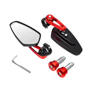 Nouveaux rétroviseurs universels chromés CNC pour <span class=keywords><strong>guidon</strong></span> <span class=keywords><strong>de</strong></span> moto, scooter, vélo électrique, 7/8" 22mm - Product Image 3