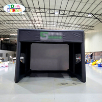 Simulateur de golf gonflable d'extérieur, cage de frappe, tente en PVC durable