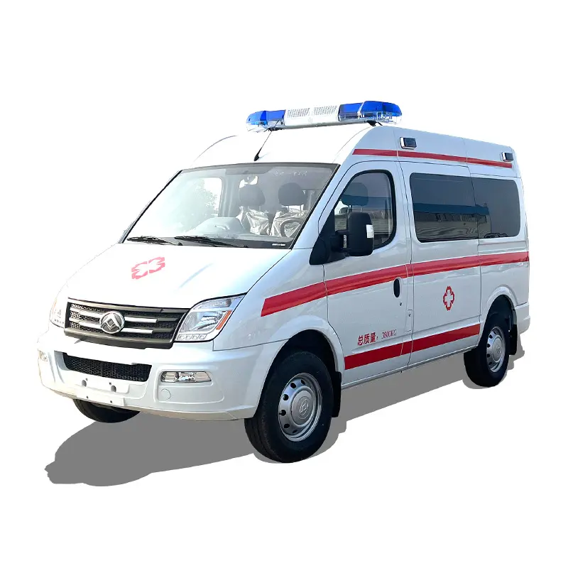 سيارة إسعاف جديدة أو مستعملة تعمل بالديزل RHD للطوارئ مزودة بقضيب إضاءة