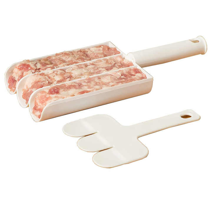 Kitchen Meatball Maker Set Fried Fish Beaf Meat Making Balls Mold Spoon Meat Tools Triple Meatball Making Mold Kitchen Gadgets