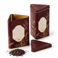 Boîte à thé triangulaire personnalisée pour l'emballage de thé de spécialité en cadeau