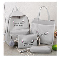 2024 nouveau YCH femme crayon sacs à main sac à dos enfants sacs d'école en gros dames sacs d'école 4 pièces ensembles Polyester filles et garçons