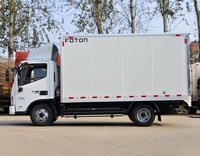 Foton chinois nouvelle énergie électrique pure 120KWh alimenté par batterie au lithium cabine unique 4x2 camions électriques gauche fermé Van 120KWh