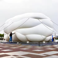 Tente géante en PVC avec logo personnalisé, étanche, gonflable, en forme d'igloo, pour fêtes en plein air, événements disco