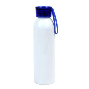 Bouteille d'eau sport en aluminium 750 ml vierge pour sublimation, idéale pour les cadeaux d'entreprise avec logo personnalisé et couvercle de couleur. - Product Image 1