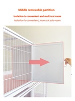 Cage d'élevage de chat en fer en plastique renforcé petite maison de lapin pigeon d'intérieur avec fermeture à bouton pour l'élevage de chiens domestiques