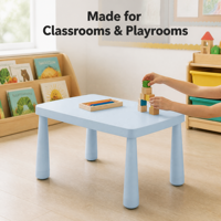 Table d'activités pour enfants MULIGNA, protection de l'environnement, bureau de jeu pour enfants, table en plastique pour l'école, le parc, la maternelle