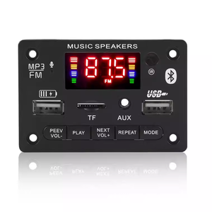 Bluetooth 5.0 <span class=keywords><strong>12V</strong></span> avec amplificateur 2*3W carte décodeur MP3 écran couleur avec enregistrement appel module carte mère sans perte - Product Image 2