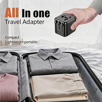 Adaptor Charger Dinding SFE Worldwide, Charger USB, Adaptor Perjalanan Internasional dengan Tipe C, Perlengkapan Perjalanan
