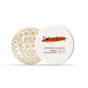 Zahndent 1200MPa resistenza alla flessione di alta qualità denti corona impianto di zirconio dentale blocco prezzo - Product Image 1