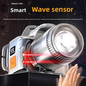 Linterna Frontal LED Recargable Niaconn TD-008, Impermeable IP65, de Iones de Litio, Regulable, Ligera, 3 Modos, COB, Correa de Plástico, para Exteriores - Product Image 3