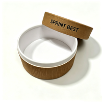 Boîte ronde cylindrique pour cheesecake de qualité alimentaire, emballage en papier pour biscuits, chocolat, gâteaux, avec personnalisation unique pour vous