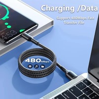 Logo personnalisé Charge rapide Type-C vers USB C Chargeur Câble magnétique
