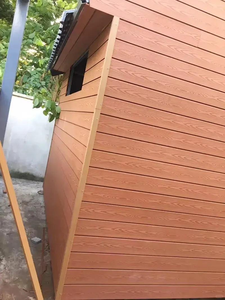 Panneau mural décoratif en gros, revêtement en <span class=keywords><strong>bois</strong></span>-plastique composite, panneau en <span class=keywords><strong>bois</strong></span> grainé 3D pour mur en pierre - Product Image 4