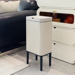 <span class=keywords><strong>Cubo</strong></span> de <span class=keywords><strong>Basura</strong></span> Ergonómico de Acero Inoxidable con Apertura Automática y Patas de Plástico, <span class=keywords><strong>Cubo</strong></span> de <span class=keywords><strong>Basura</strong></span> de Metal para Exteriores - Product Image 3