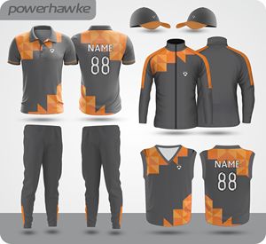 Prohawke Cricket Uniform Full Set Collar Style T-<b>shirt</b> Half Sleeves Jersey with Track Pant for Adult Boys and <b>Men</b> - Product Image 5