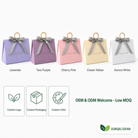 Scatola Regalo per Gioielli in Cartone Avorio Ecologico Milan con Manico in Legno, Borsa Regalo in 3 Colori, Riutilizzabile e Riciclabile, Disponibile all'Ingrosso