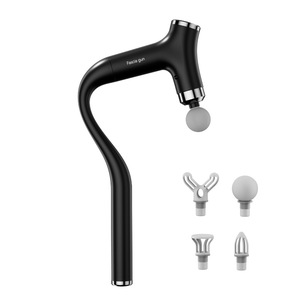 Pistola de masaje portátil con mango largo, 12 niveles de velocidad, motor sin escobillas, 5 cabezales de masaje, recargable por USB para el hogar y el cuerpo - Product Image 3