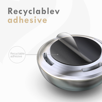 Accessoires de voiture, ventilateur solaire en alliage métallique, diffuseur d'air pour voiture, parfum de tableau de bord pour voiture avec recharge de parfum