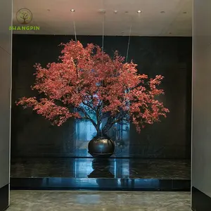 Tik Tok Trending Products Hôtel 5 étoiles personnalisé Design fait à la main Arbre artificiel Vert Grande plante pour la décoration intérieure de la maison