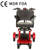 Voiturette de golf électrique à 4 roues pour personnes handicapées, pneus larges, pliable, pour personnes âgées, batterie au lithium, vitesse de 15 km/h, autonomie de 35 km