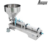 Machine de remplissage de liquides semi-automatique pneumatique 50ML-5000ML pour bouteilles, eau, huile, jus, pâte