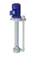 Pompe centrifuge verticale chimique résistante aux acides et aux alcalis en matériau plastique FRPP/PVDF