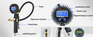 Manomètre de pression des pneus en gros avec cadran analogique, corps tout métal durable, adapté aux voitures/camions/fourgonnettes, réduction sur les commandes en gros - Product Image 3
