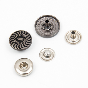กระดุมโลหะผสมสังกะสีแบบสแนป 4 ส่วน ลายวินเทจ พร้อมโลโก้สั่งทำพิเศษด้วยเทคนิคการชุบแบบพิเศษ - Product Image 4