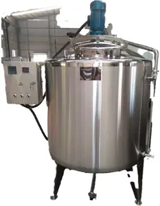 Customized 304 stainless steel mixer tank with agitator with Electric heating storage tank