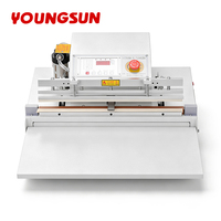 YOUNGSUN Extracteur d'aspiration d'air externe commercial formant un scellant Machine à emballer sous vide de table Emballage alimentaire Scellant sous vide