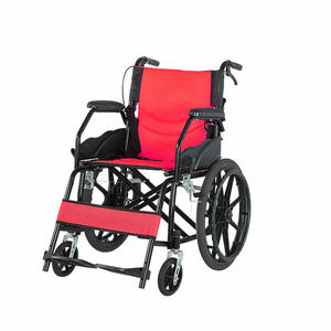 Fabricant à bas prix Fauteuil roulant portable pliant manuel à domicile pour adultes et actifs, conçu pour la réadaptation des personnes âgées handicapées - Product Image 2