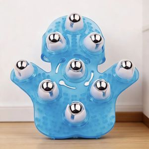 Roller Getar Portabel PVC Biru Sembilan Biji Untuk Otot Trapezius Atas Dan Levator Scapulae - Product Image 1