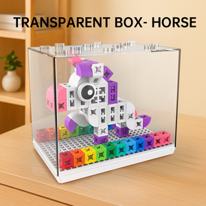 PUNGROW blocs en plastique personnalisés mignon cheval <span class=keywords><strong>licorne</strong></span> modèle jouets bricolage bloc <span class=keywords><strong>de</strong></span> construction pour filles <span class=keywords><strong>Pixel</strong></span> boîte jouets éducatifs - Product Image 3