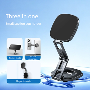 3 in 1 Magnetic Phone <b>Stand</b> Bionic Suction Cup 360 Rotation Portable Palm Size <b>Desktop</b> Holder for Smooth Surface - Product Image 5