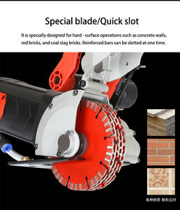 <span class=keywords><strong>Scanalatrice</strong></span> Elettrica Portatile per Muri per Calcestruzzo e Mattoni Macchina per Tracciatura e Taglio - Product Image 6