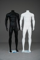 Mannequins masculins en plastique doré et argenté brillant, corps entier, avec muscles, pour présentation de vêtements en gros